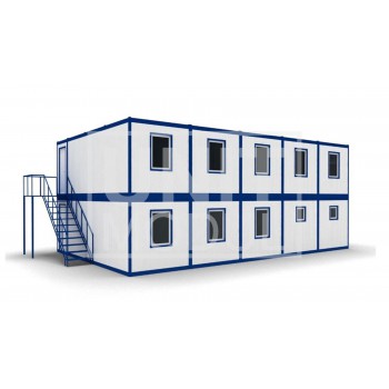 (МЗ-07) Модульное здание из десяти блок-контейнеров 