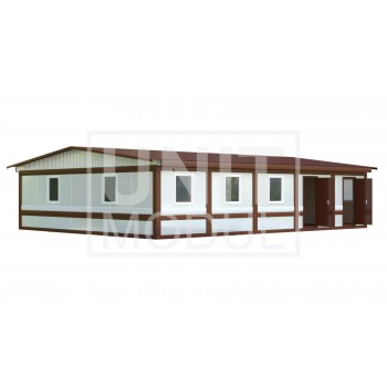 (МС-05) Модульное здание из пяти блок-контейнеров (сэндвич-панели)